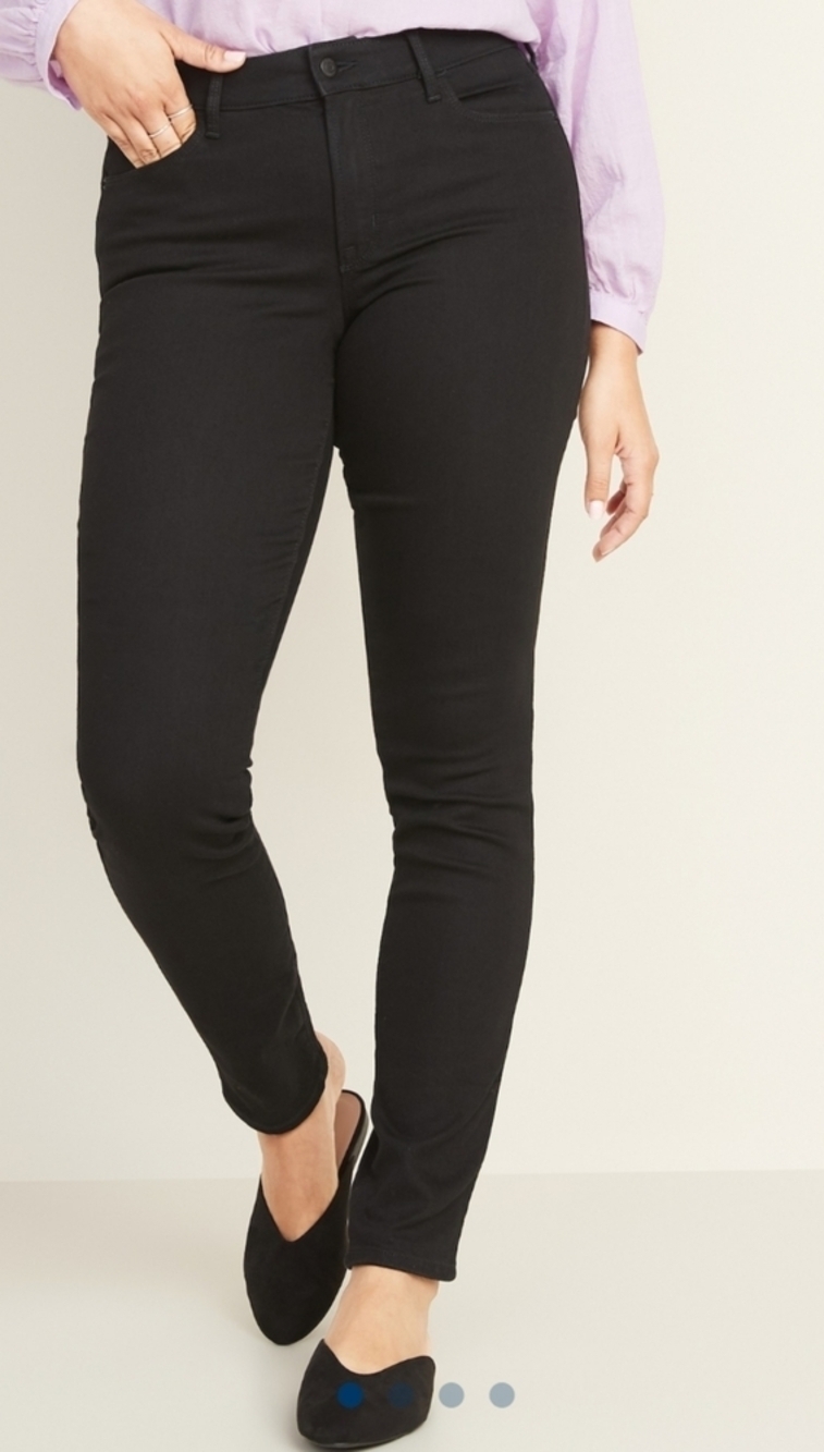 Old Navy Pop Icon Skinny Black Jeans Size Women's 10